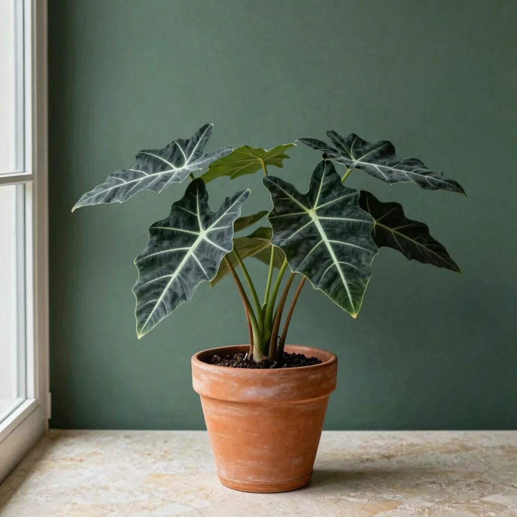 Alocasia Oreja Negra
